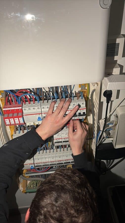 Photo chantier électricité smile technics