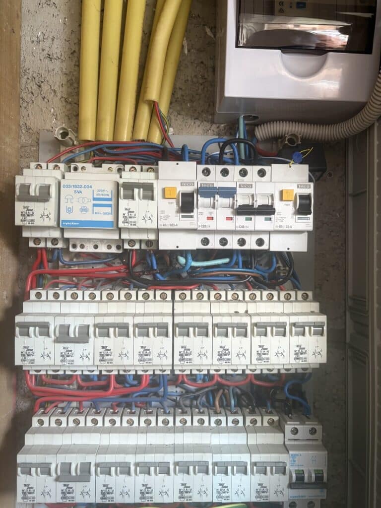 Photo chantier électricité smile technics
